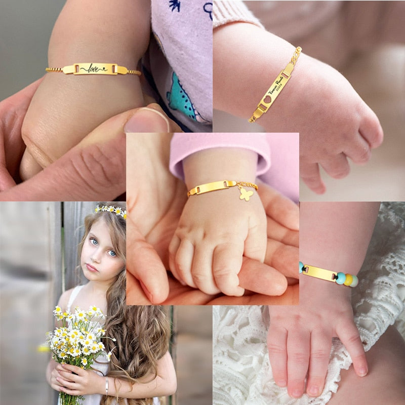 Little girl 2025 id bracelet